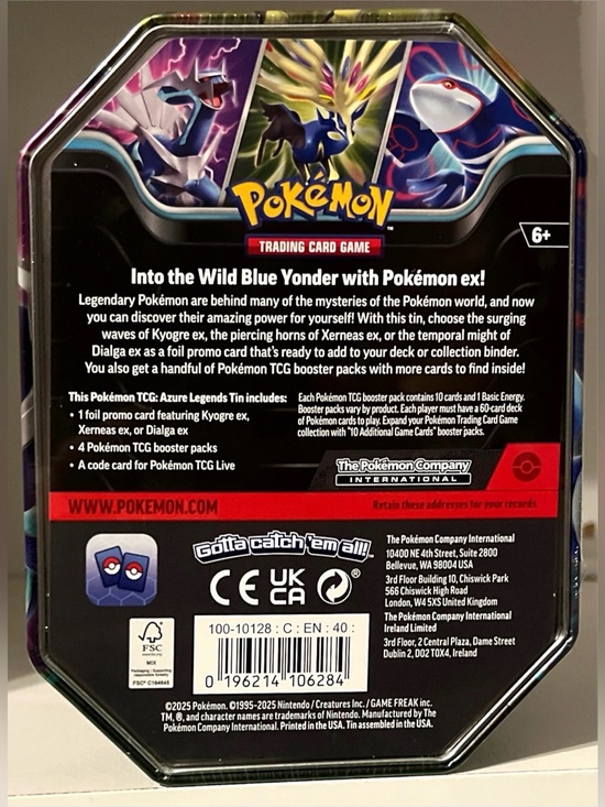 pokemon azure legends tin booster packs Pokmon TCG:  TCW Cards and now you can discover their amazing power for yourself Pokemon Azure Legends Tin Xerneas